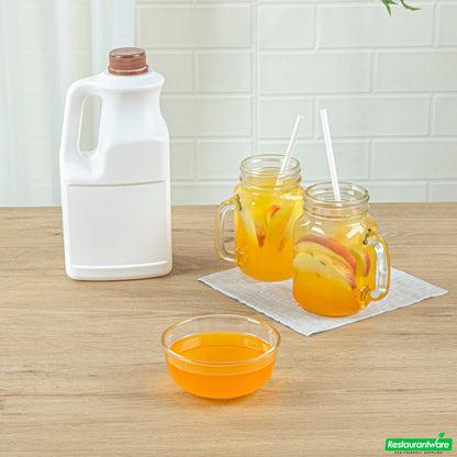 Wholesale Restaurantware Tea Tek 64 Fl. Oz Peach Concentrated Syrup - 6 Count Box- Bulk