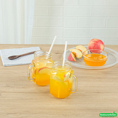 Wholesale Restaurantware Tea Tek 64 Fl. Oz Peach Concentrated Syrup - 6 Count Box- Bulk