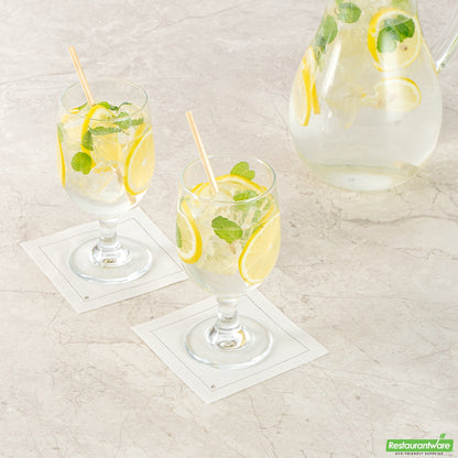 Wholesale Restaurantware Vetri 12 Oz Water Goblet Glass - 2 3/4" X 2 3/4" X 6" - 24 Count Box- Bulk