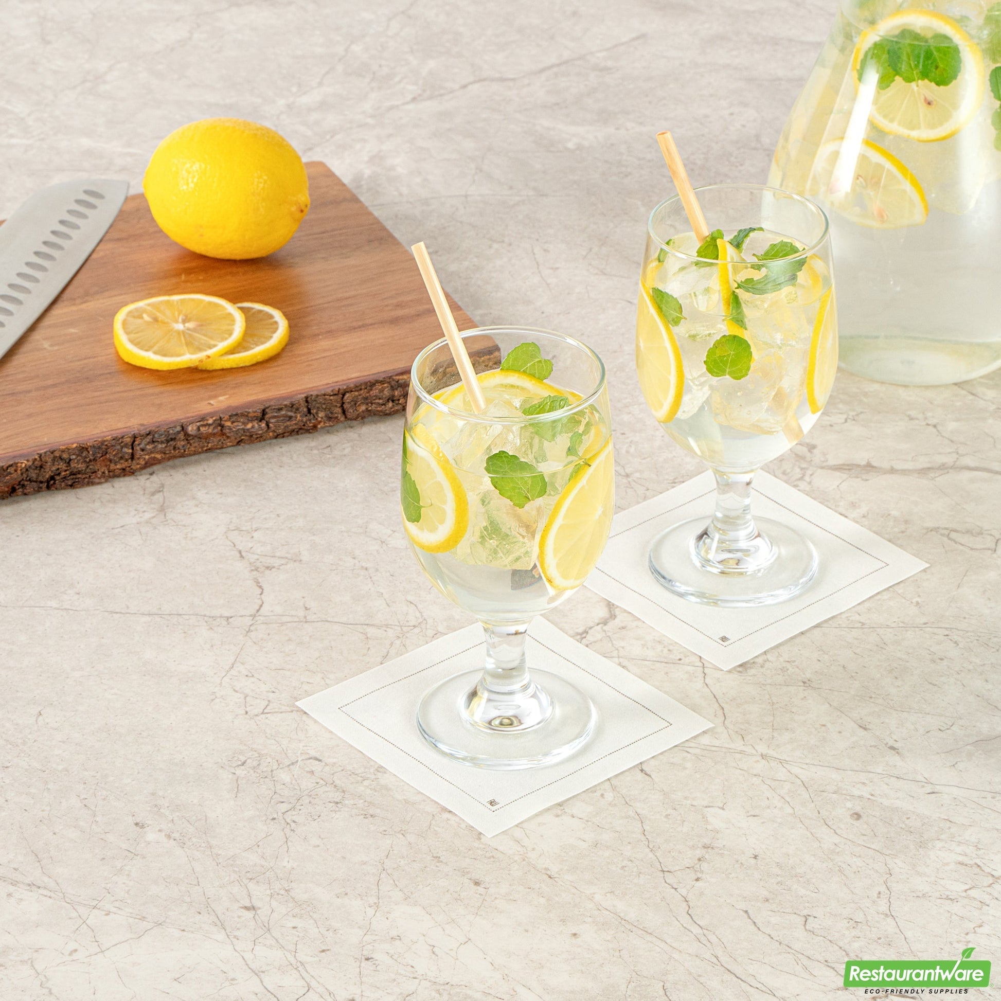 Wholesale Restaurantware Vetri 12 Oz Water Goblet Glass - 2 3/4" X 2 3/4" X 6" - 24 Count Box- Bulk