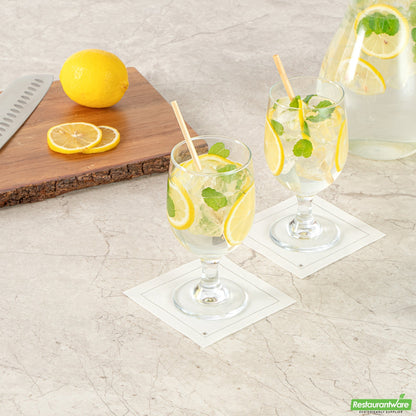 Wholesale Restaurantware Vetri 12 Oz Water Goblet Glass - 2 3/4" X 2 3/4" X 6" - 24 Count Box- Bulk