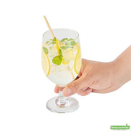 Wholesale Restaurantware Vetri 12 Oz Water Goblet Glass - 2 3/4" X 2 3/4" X 6" - 24 Count Box- Bulk
