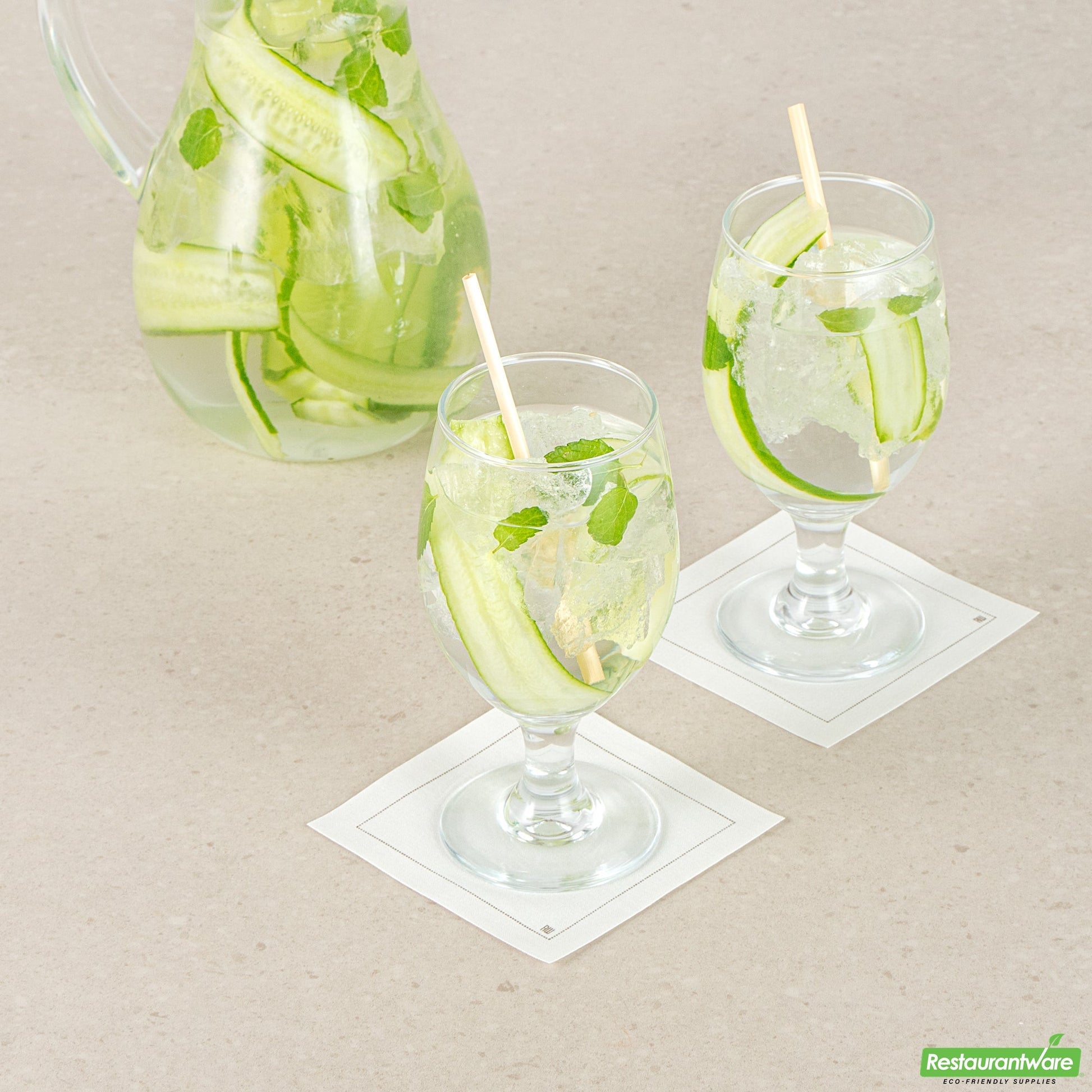 Wholesale Restaurantware Vetri 14 Oz Water Goblet Glass - 2 3/4" X 2 3/4" X 6 1/2" - 24 Count Box- Bulk