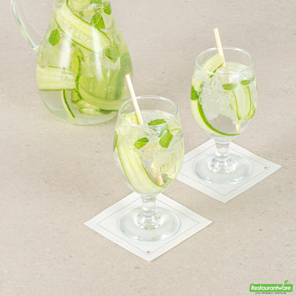 Wholesale Restaurantware Vetri 14 Oz Water Goblet Glass - 2 3/4" X 2 3/4" X 6 1/2" - 24 Count Box- Bulk