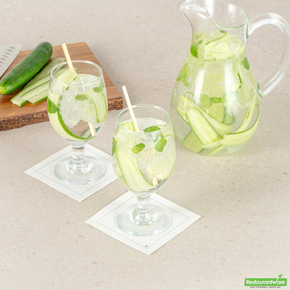 Wholesale Restaurantware Vetri 14 Oz Water Goblet Glass - 2 3/4" X 2 3/4" X 6 1/2" - 24 Count Box- Bulk
