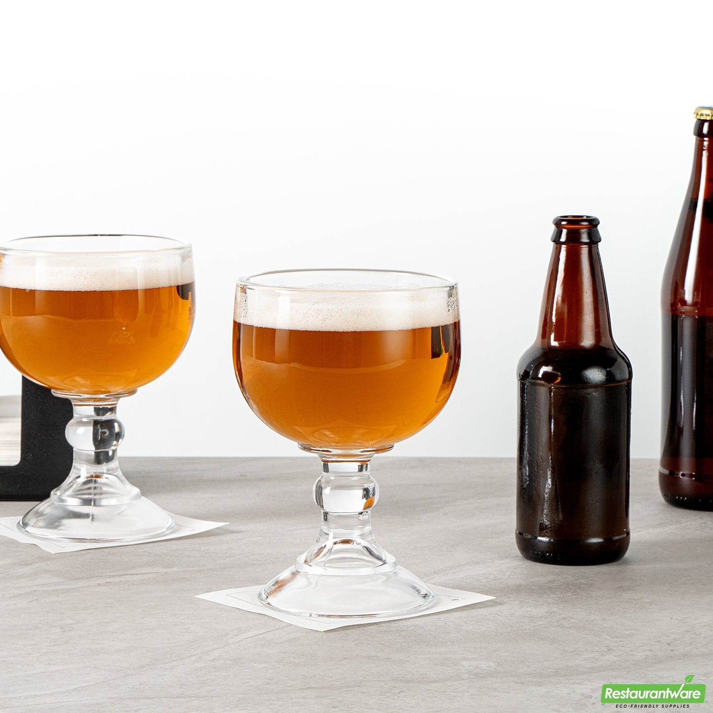 Wholesale Restaurantware Vetri 18 Oz Schooner Glass - 4 1/2" X 4 1/2" X 7" - 24 Count Box- Bulk