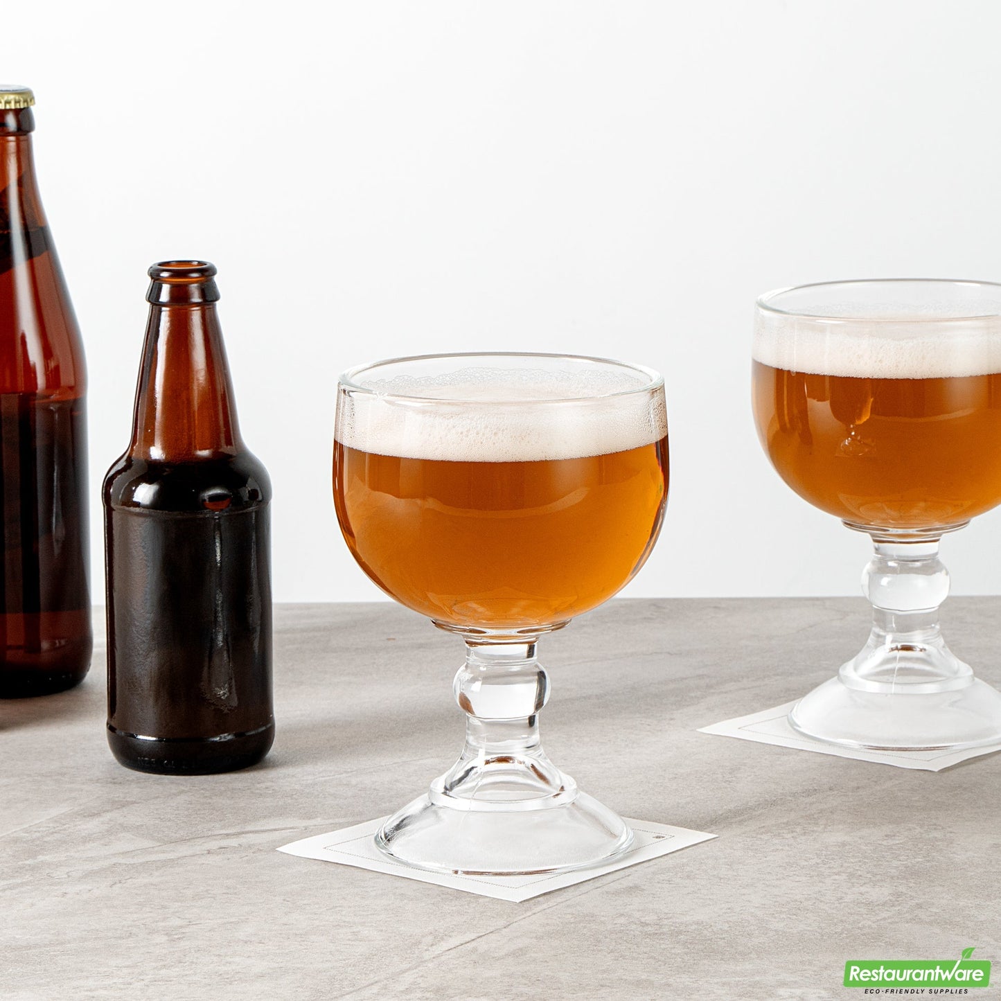 Wholesale Restaurantware Vetri 18 Oz Schooner Glass - 4 1/2" X 4 1/2" X 7" - 24 Count Box- Bulk