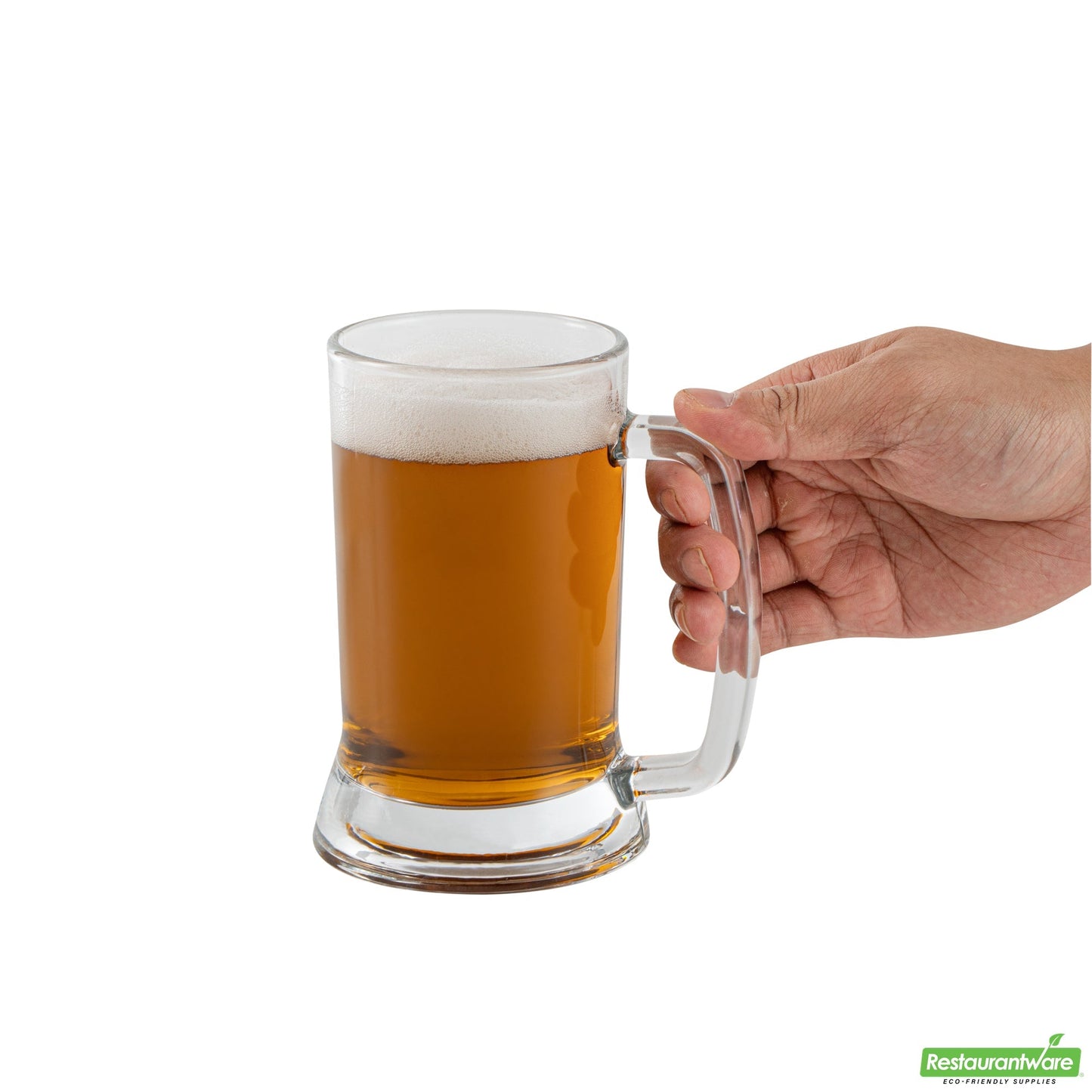 Wholesale Restaurantware Vetri 16 Oz Beer Mug Glass - 3 1/4" X 3 1/4" X 5 3/4" - 24 Count Box- Bulk