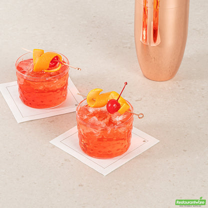 Wholesale Restaurantware 8 Oz Hobnail Rocks Glass / Tumbler - 3.3" X 3.3" X 2.5"- Bulk