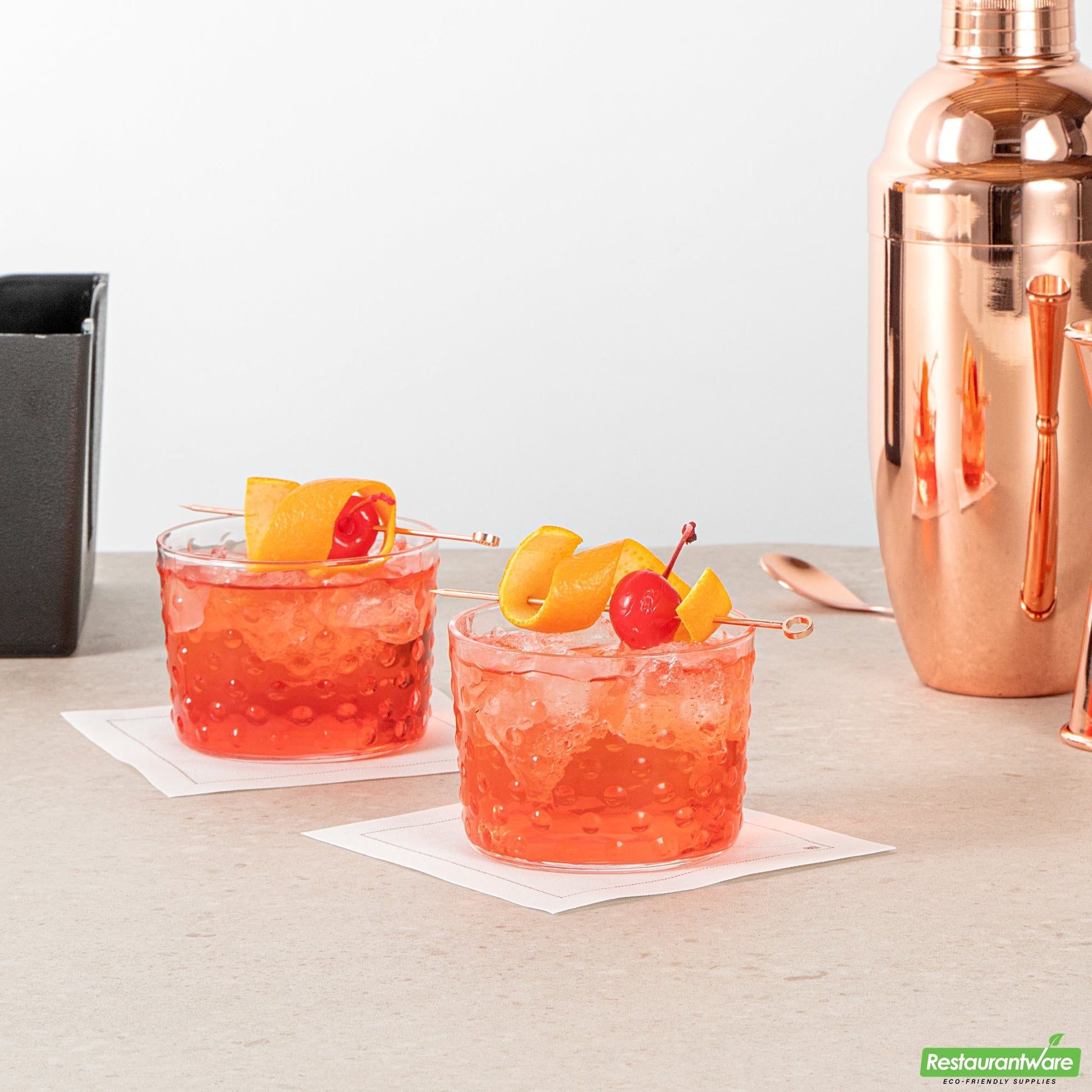 Wholesale Restaurantware 8 Oz Hobnail Rocks Glass / Tumbler - 3.3" X 3.3" X 2.5"- Bulk