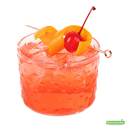 Wholesale Restaurantware 8 Oz Hobnail Rocks Glass / Tumbler - 3.3" X 3.3" X 2.5"- Bulk