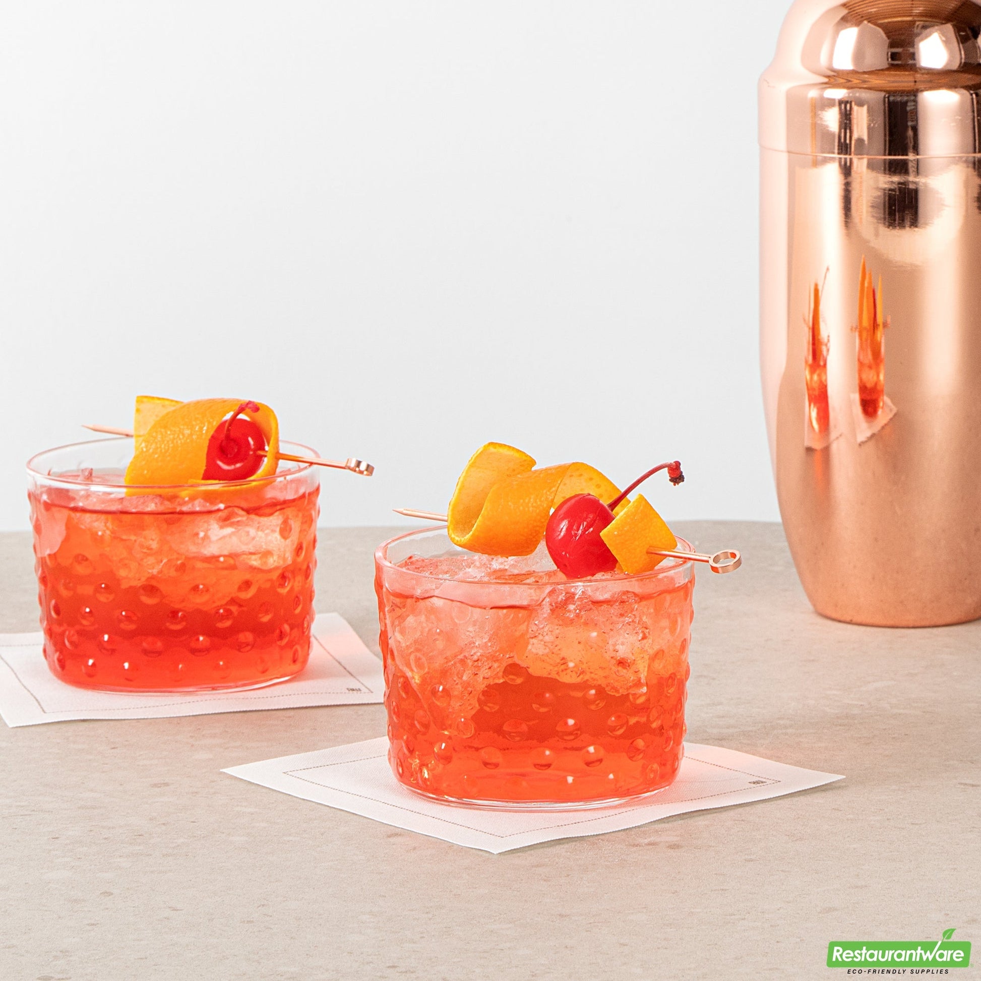 Wholesale Restaurantware 8 Oz Hobnail Rocks Glass / Tumbler - 3.3" X 3.3" X 2.5"- Bulk