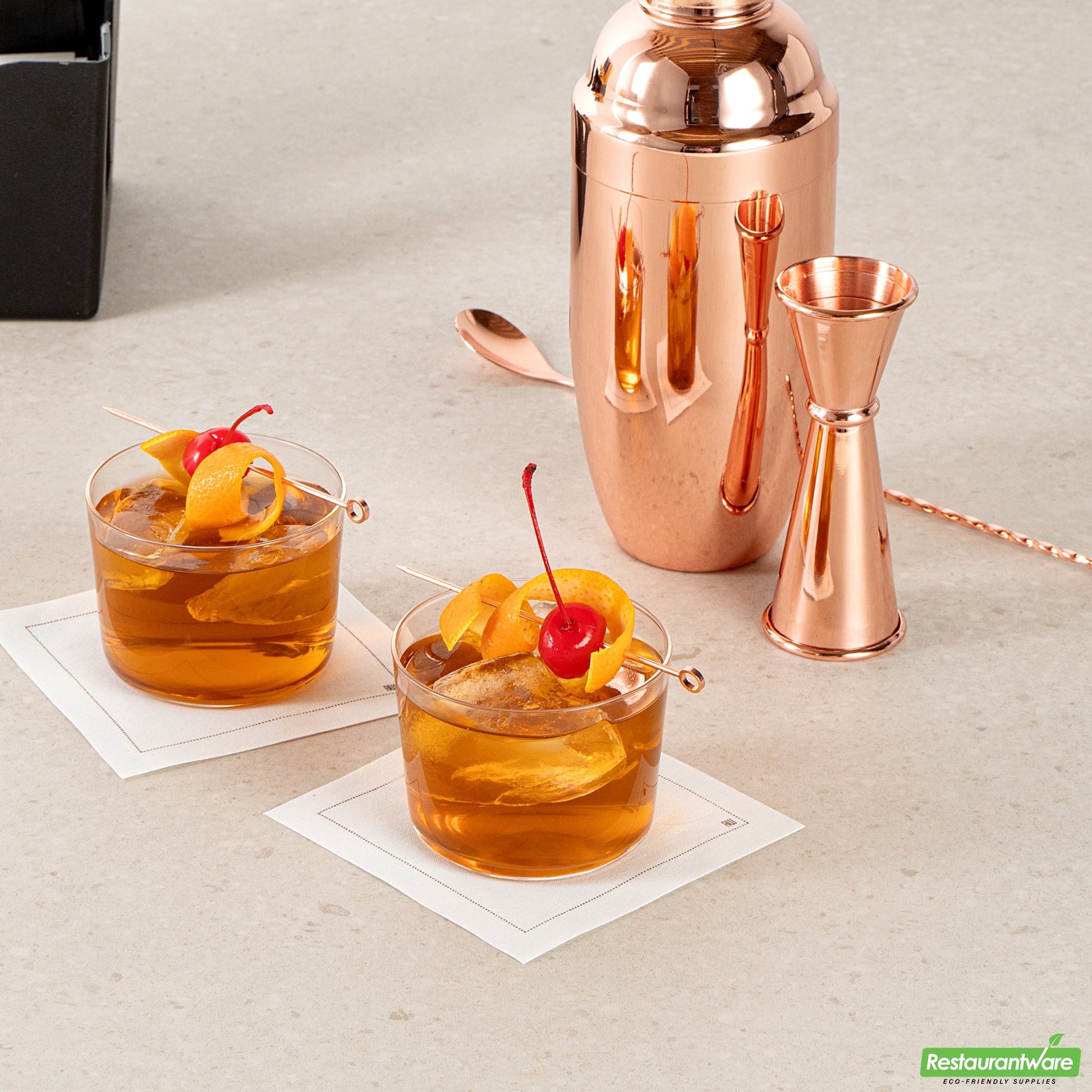 Wholesale Restaurantware 8 Oz Spanish Rocks Glass / Tumbler - 3.3" X 3.3" X 2.5"- Bulk