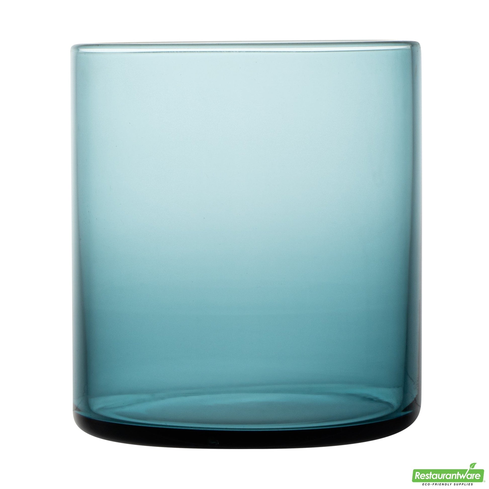 Wholesale Restaurantware Vetri 10 Oz Blue Rocks / Old Fashioned Glass - 3 1/4" X 3 1/4" X 3 1/2" - 24 Count Box- Bulk