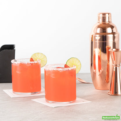 Wholesale Restaurantware Vetri 10 Oz Rocks / Old Fashioned Glass - 3 1/4" X 3 1/4" X 3 1/2" - 24 Count Box- Bulk