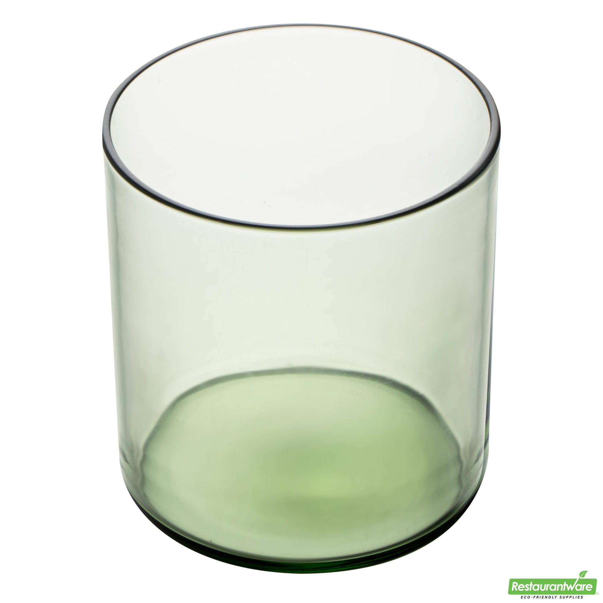 Wholesale Restaurantware Vetri 10 Oz Green Rocks / Old Fashioned Glass - 3 1/4" X 3 1/4" X 3 1/2" - 24 Count Box- Bulk