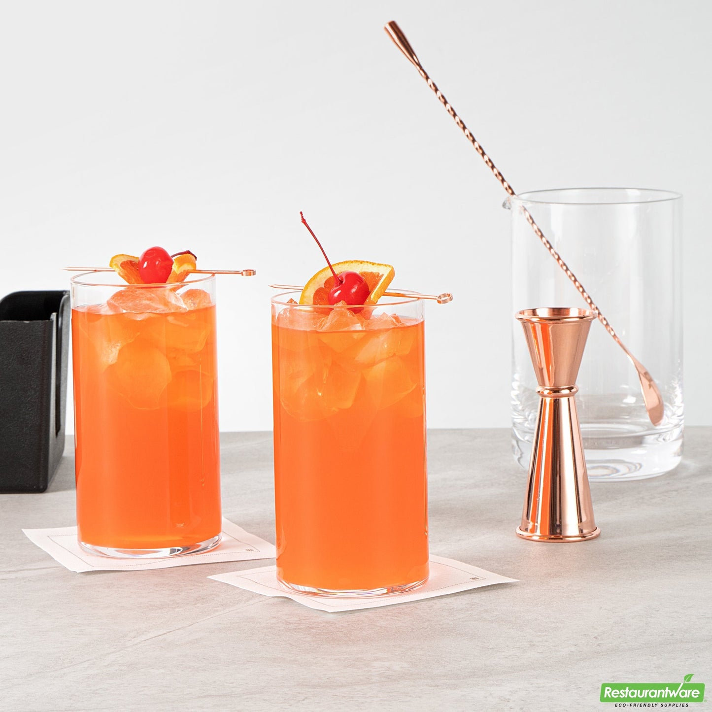 Wholesale Restaurantware Vetri 16 Oz Beverage Glass - 3" X 3" X 5 1/2" - 24 Count Box- Bulk