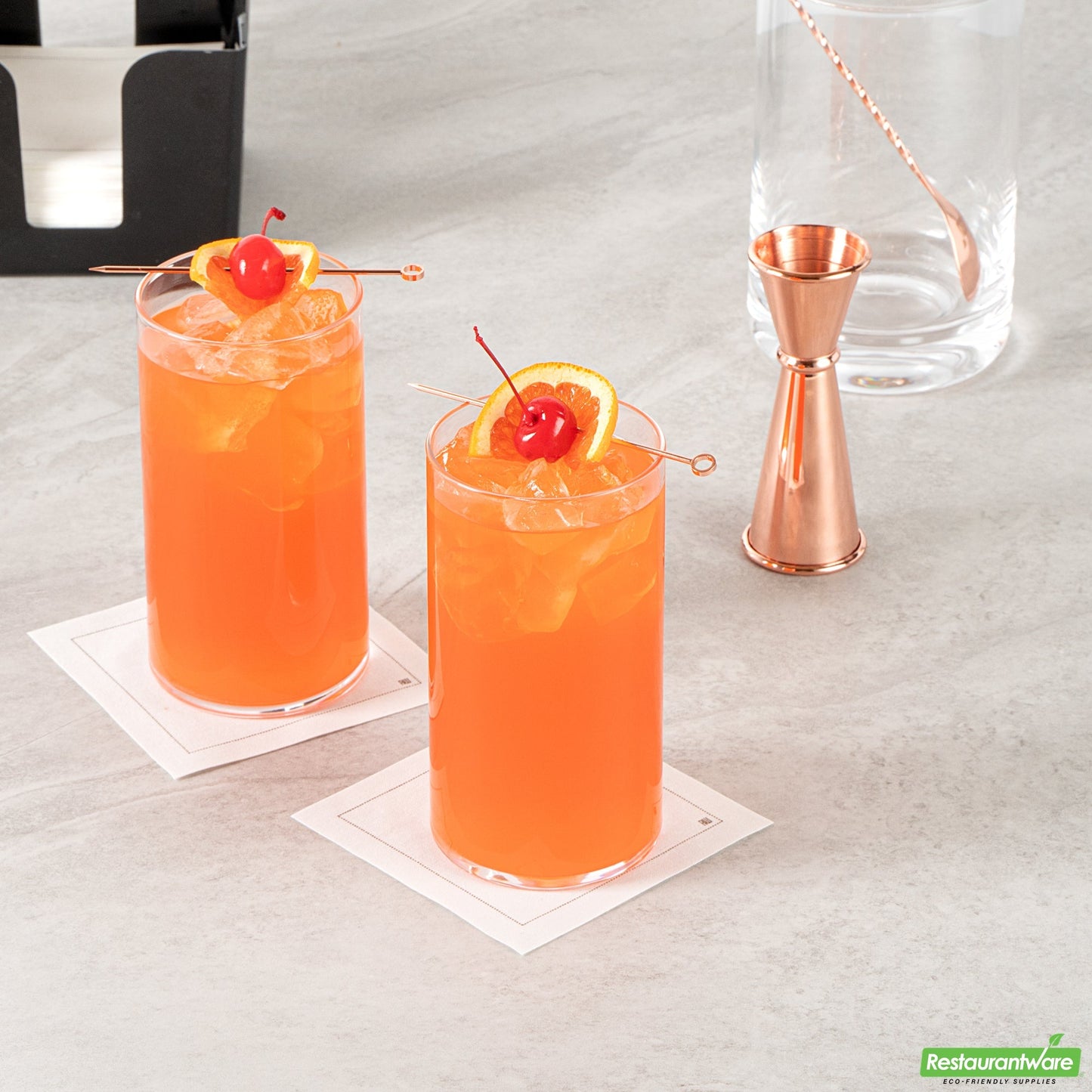 Wholesale Restaurantware Vetri 16 Oz Beverage Glass - 3" X 3" X 5 1/2" - 24 Count Box- Bulk