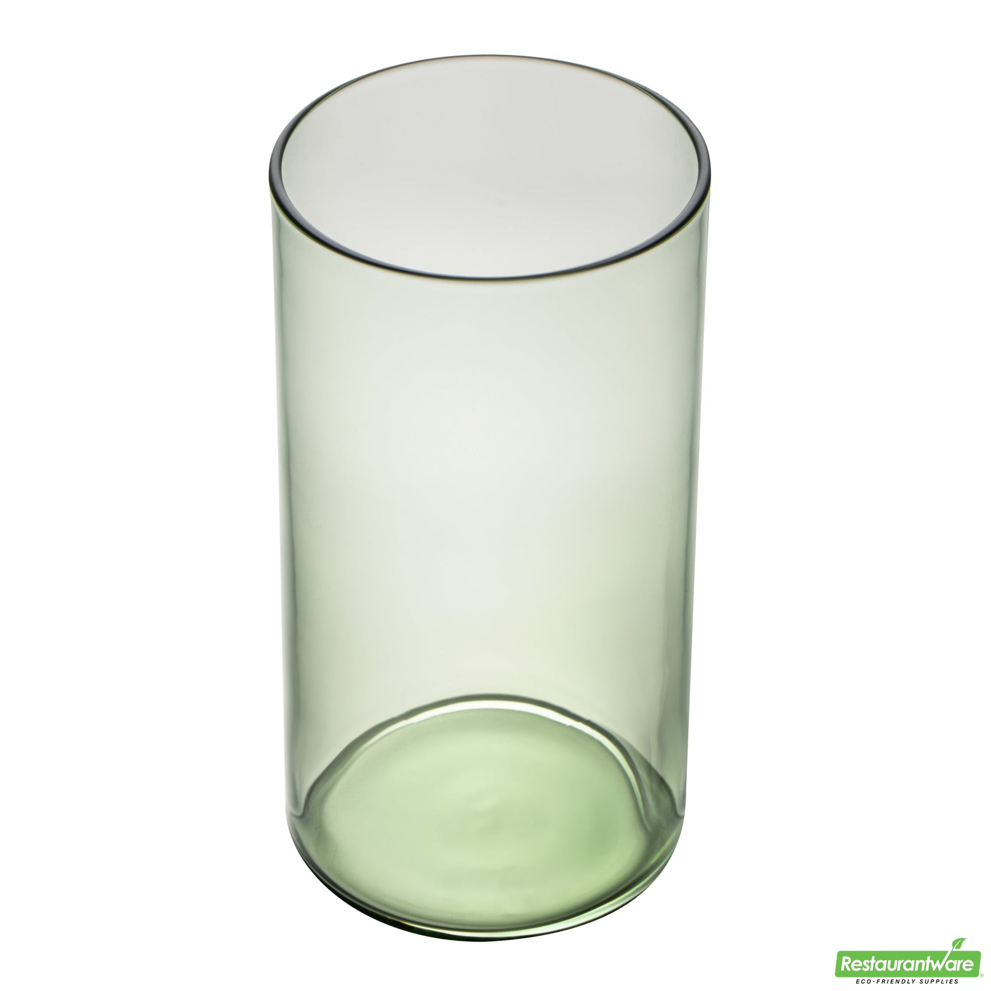 Wholesale Restaurantware Vetri 16 Oz Green Beverage Glass - 3" X 3" X 5 1/2" - 24 Count Box- Bulk
