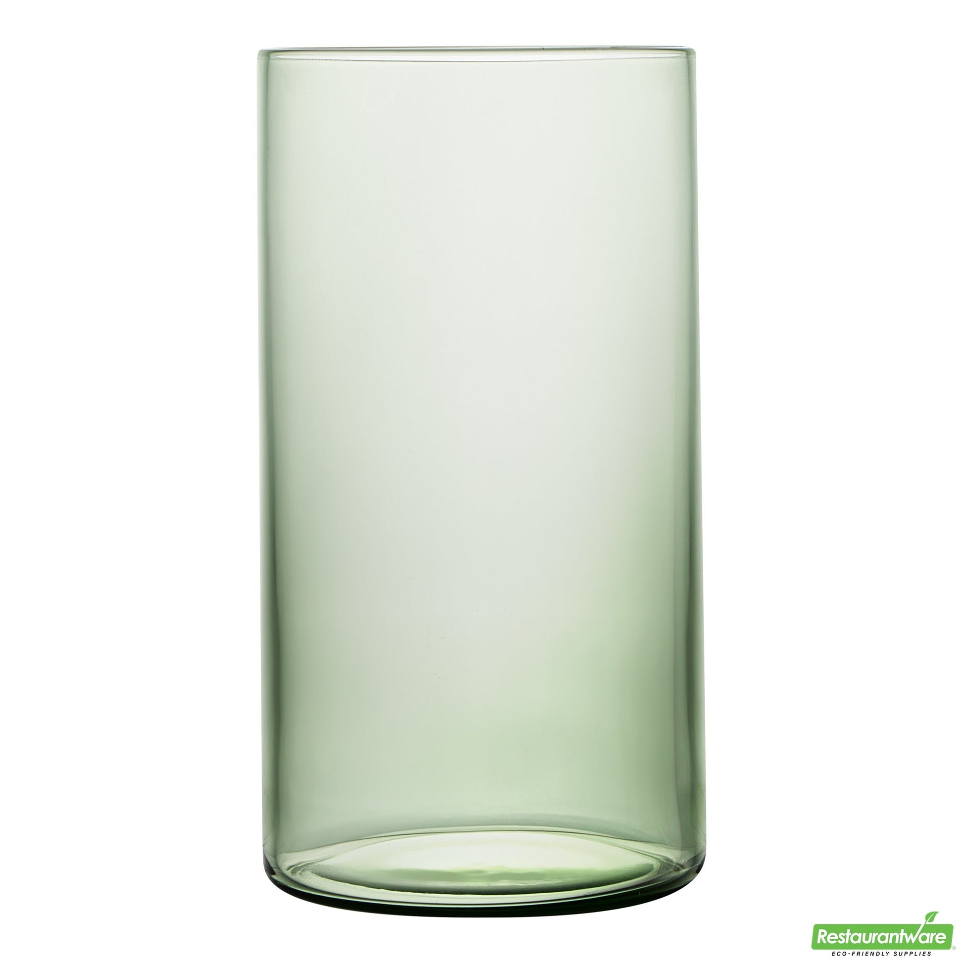 Wholesale Restaurantware Vetri 16 Oz Green Beverage Glass - 3" X 3" X 5 1/2" - 24 Count Box- Bulk