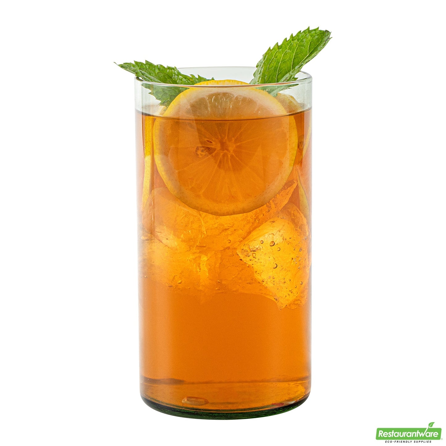Wholesale Restaurantware Vetri 16 Oz Green Beverage Glass - 3" X 3" X 5 1/2" - 24 Count Box- Bulk