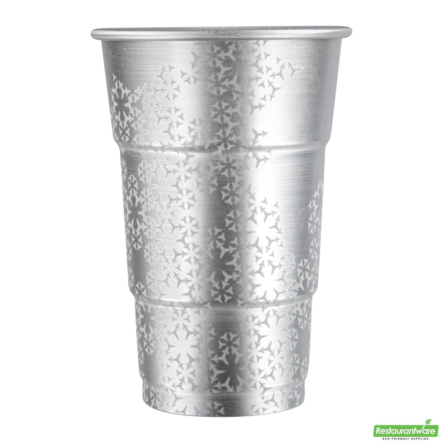 Wholesale Restaurantware Saving Nature 20 Oz Aluminum Color Changing Drinking Cup - 3 1/2'' X 3 1/2'' X 5 1/2'' - 4 Count Box- Bulk