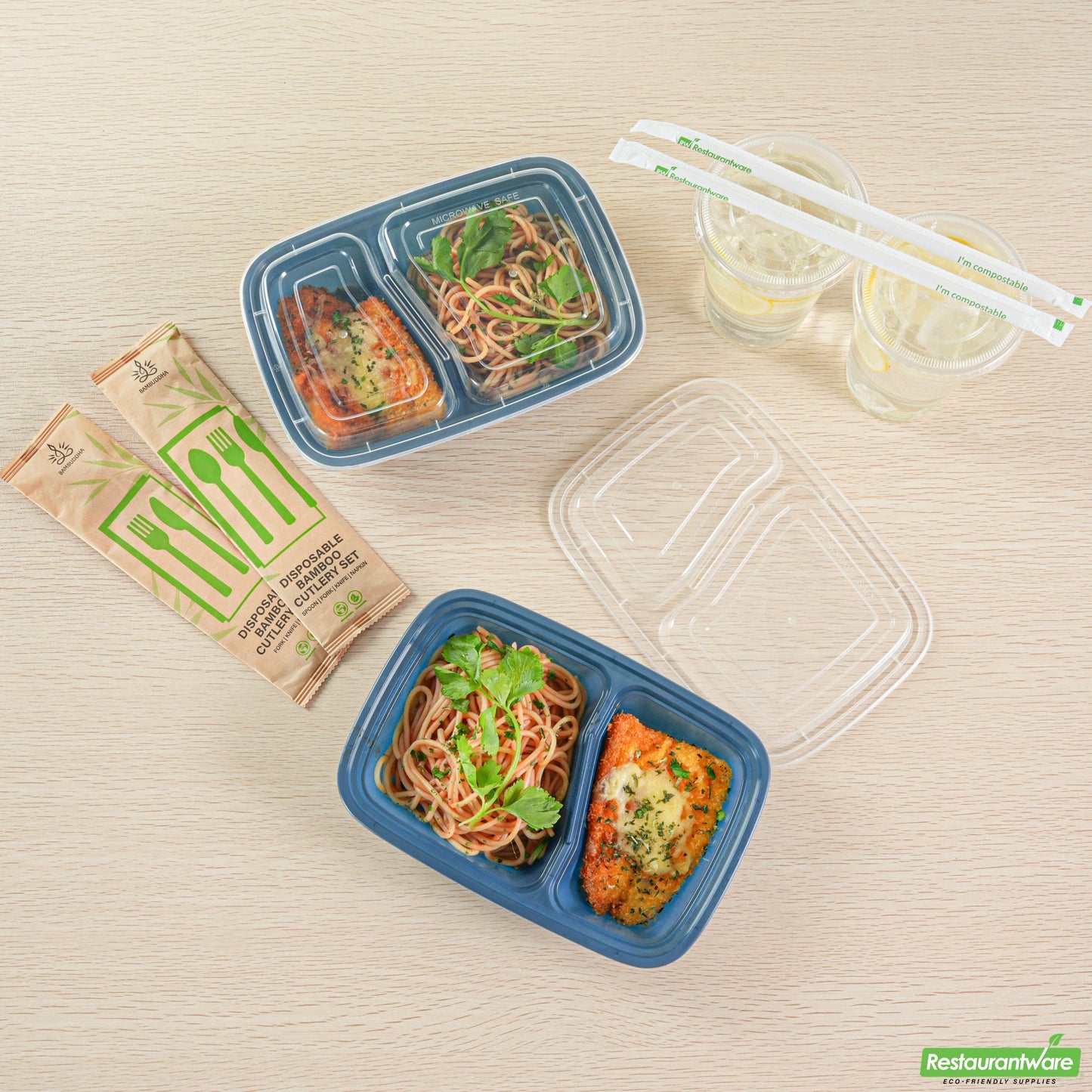 Wholesale Restaurantware Container Fd 3 Cp Pltc 32oz Mb- Bulk