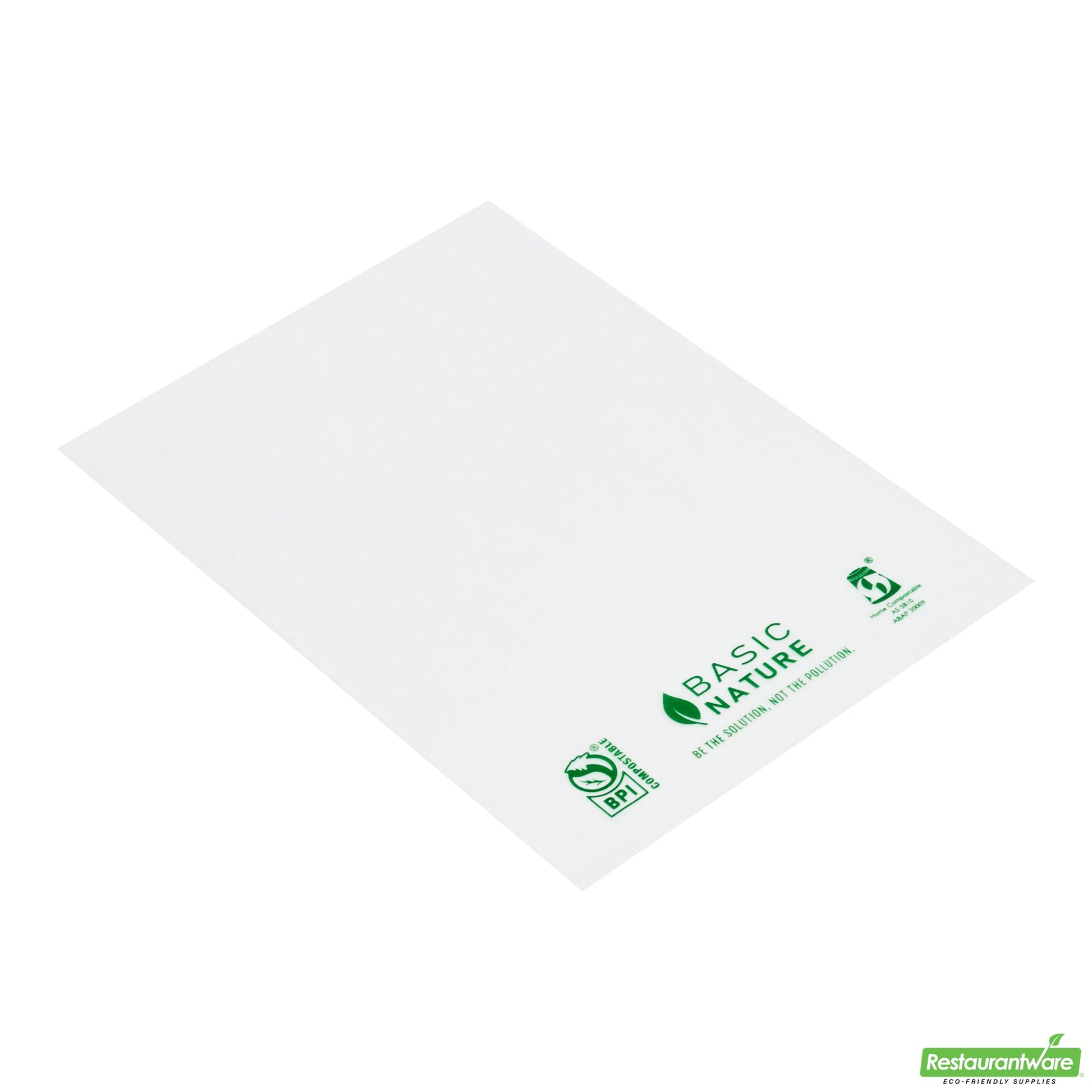 Wholesale Restaurantware Basic Nature Translucent Pla Plastic / Pbat Lip and Tape Bag - Self-Sealing, Compostable - 4" X 4" - 100 Count Box- Bulk