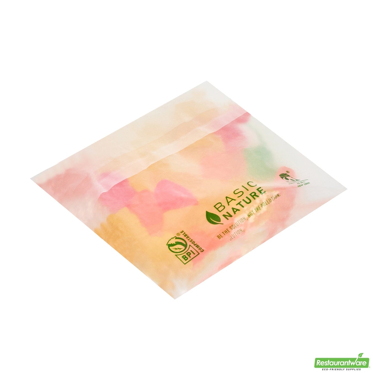 Wholesale Restaurantware Basic Nature Translucent Pla Plastic / Pbat Lip and Tape Bag - Self-Sealing, Compostable - 4" X 4" - 100 Count Box- Bulk