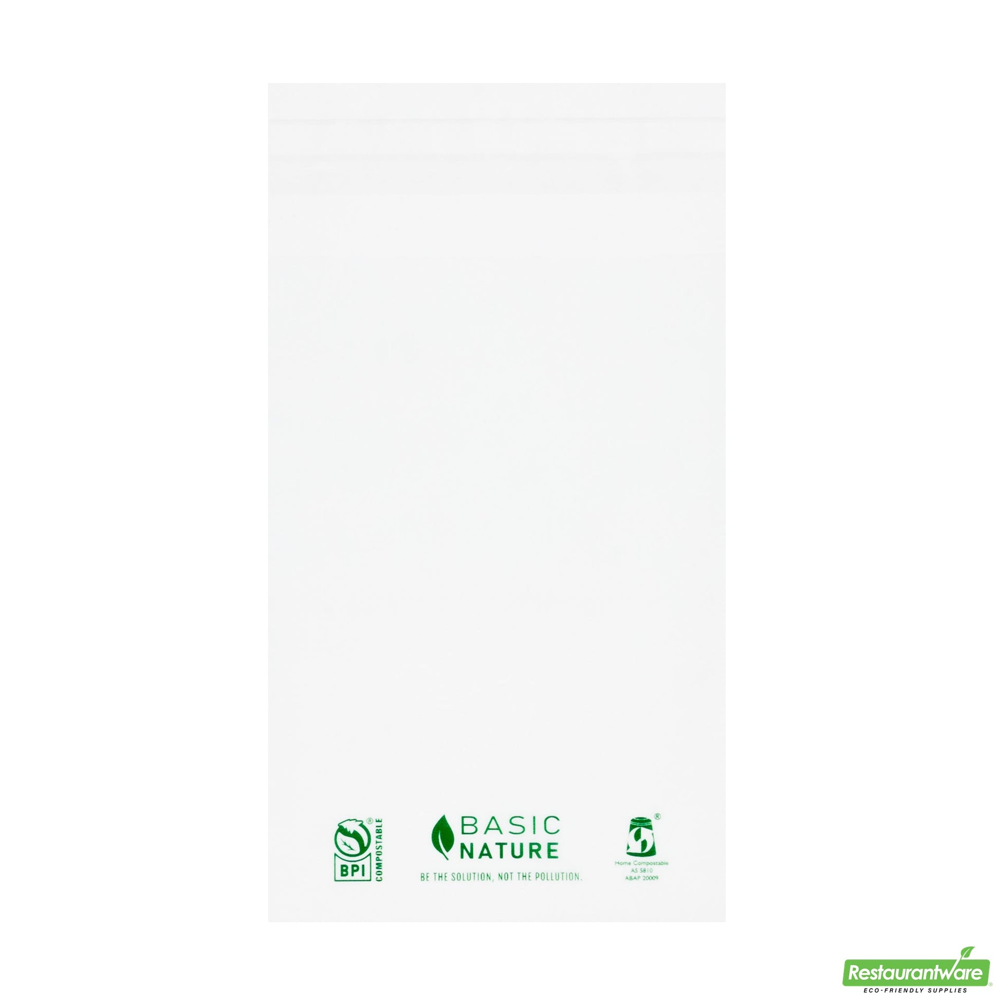 Wholesale Restaurantware Basic Nature Translucent Pla Plastic / Pbat Lip and Tape Bag - Self-Sealing, Compostable - 6" X 4" - 100 Count Box- Bulk