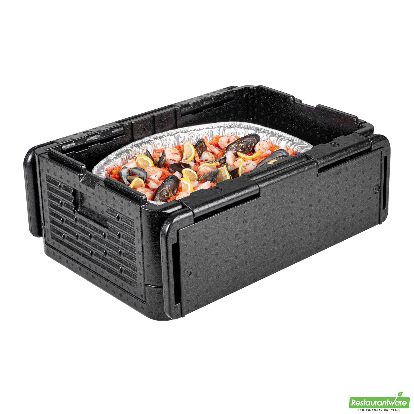 Wholesale Restaurantware Cater Tek Black Epp Food Pan Carrier - Insulated, Top Loading, Collapsible - 23 1/2" X 16 1/4" X 10 1/4" - 1 Count Box- Bulk