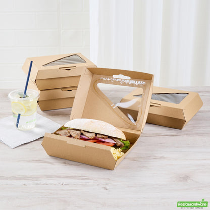 Wholesale Restaurantware Cntn Clm Pp 7.8x6 Pla Wndw- Bulk