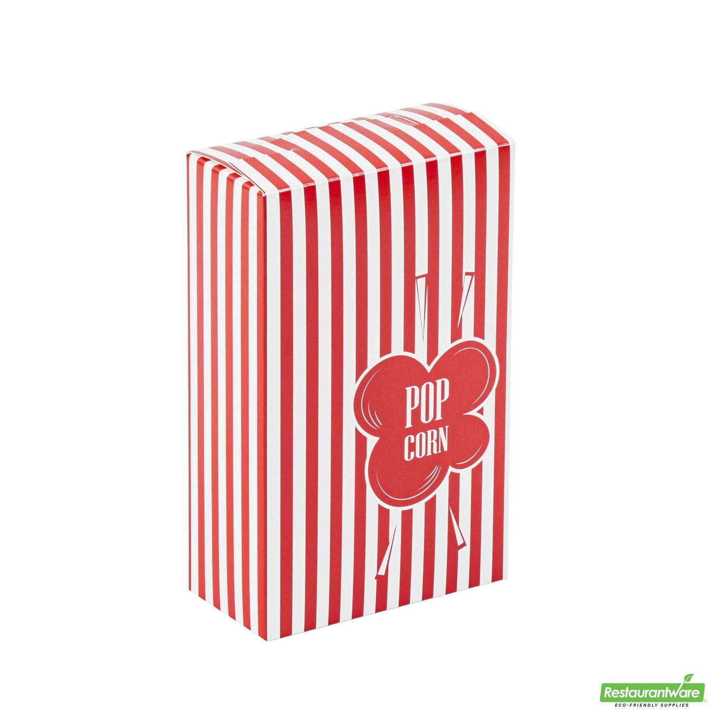 Wholesale Restaurantware Bio Tek 0.74 Oz Red Paper Popcorn Box - 4" X 2" X 6 1/2" - 400 Count Box- Bulk