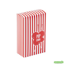Wholesale Restaurantware Bio Tek 0.74 Oz Red Paper Popcorn Box - 4" X 2" X 6 1/2" - 400 Count Box- Bulk