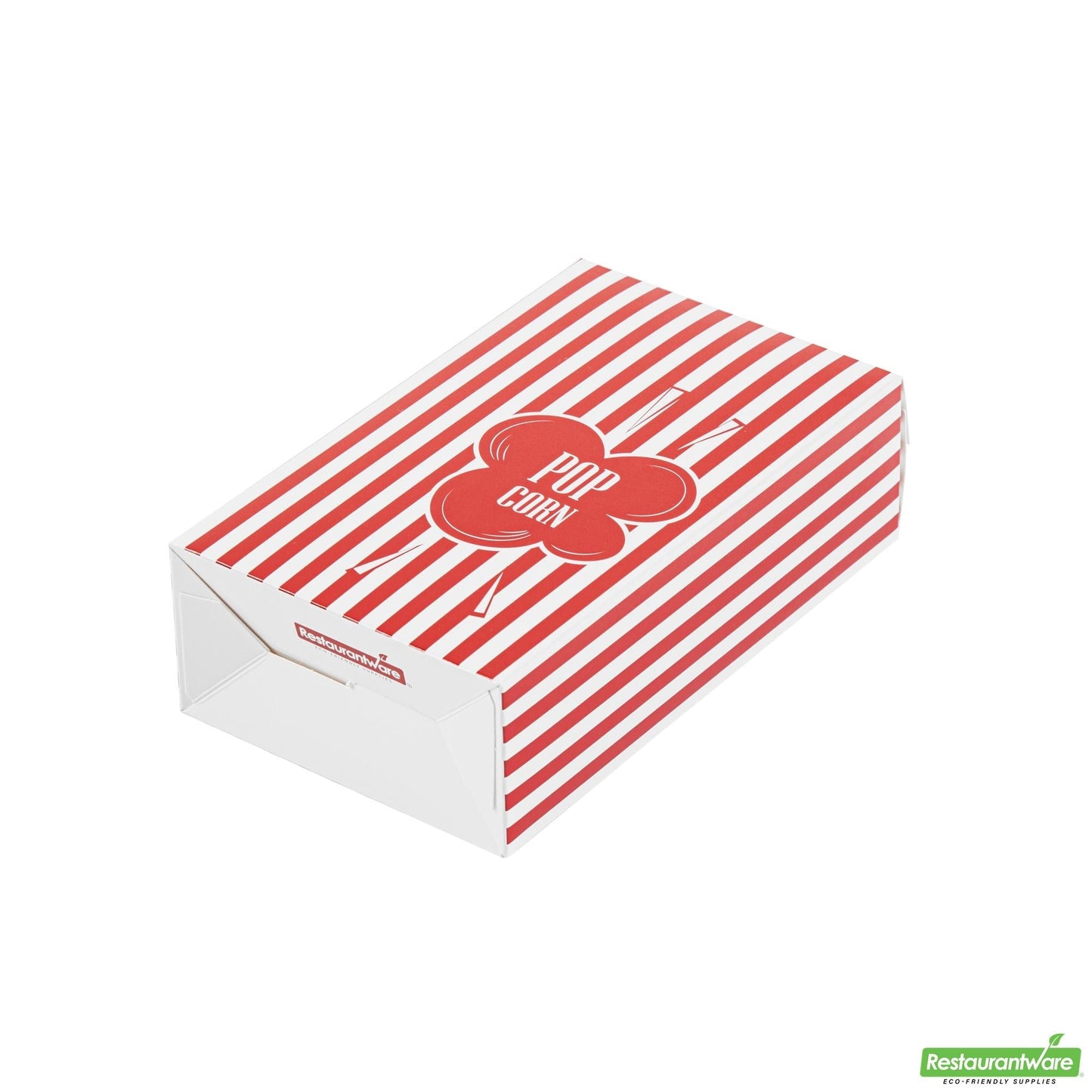Wholesale Restaurantware Bio Tek 0.74 Oz Red Paper Popcorn Box - 4" X 2" X 6 1/2" - 400 Count Box- Bulk