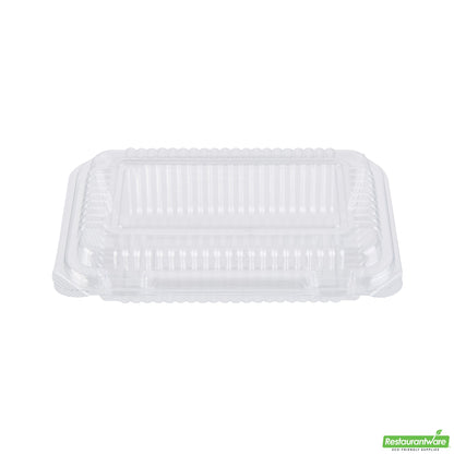 Wholesale Restaurantware Thermo Tek Rectangle Clear Plastic Clamshell Container - 6" X 4" X 1 1/2" - 100 Count Box- Bulk