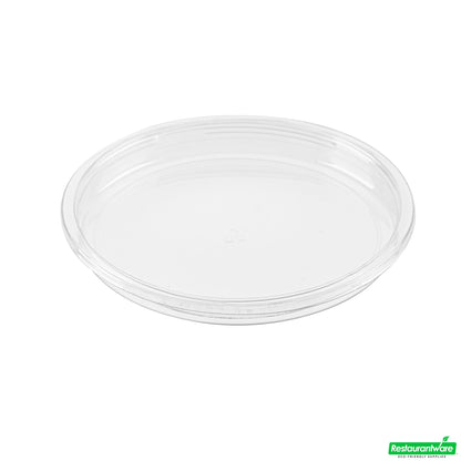 Wholesale Restaurantware Thermo Tek Round Clear Plastic Lid - Fits 8, 12, 16 and 24 Oz Deli Container - 25 Count Box- Bulk