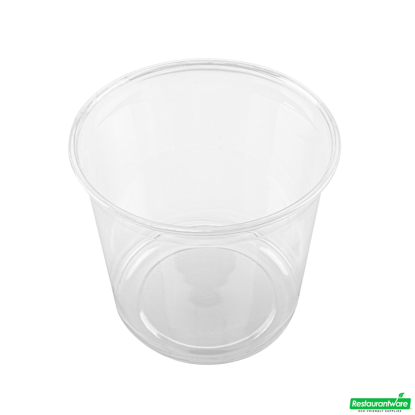 Wholesale Restaurantware Thermo Tek 24 Oz Round Clear Plastic to Go Deli Container - 4 1/2" X 4 1/2" X 4 1/4" - 100 Count Box- Bulk