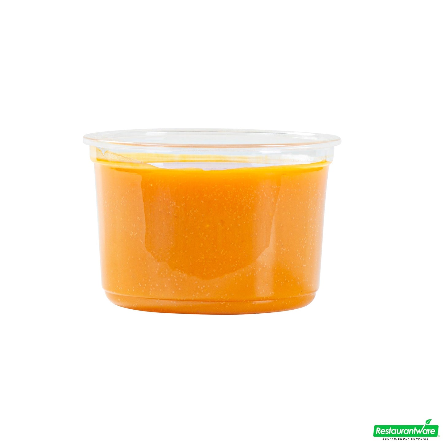 Wholesale Restaurantware Thermo Tek 16 Oz Round Clear Plastic to Go Deli Container - 4 1/2" X 4 1/2" X 3" - 100 Count Box- Bulk