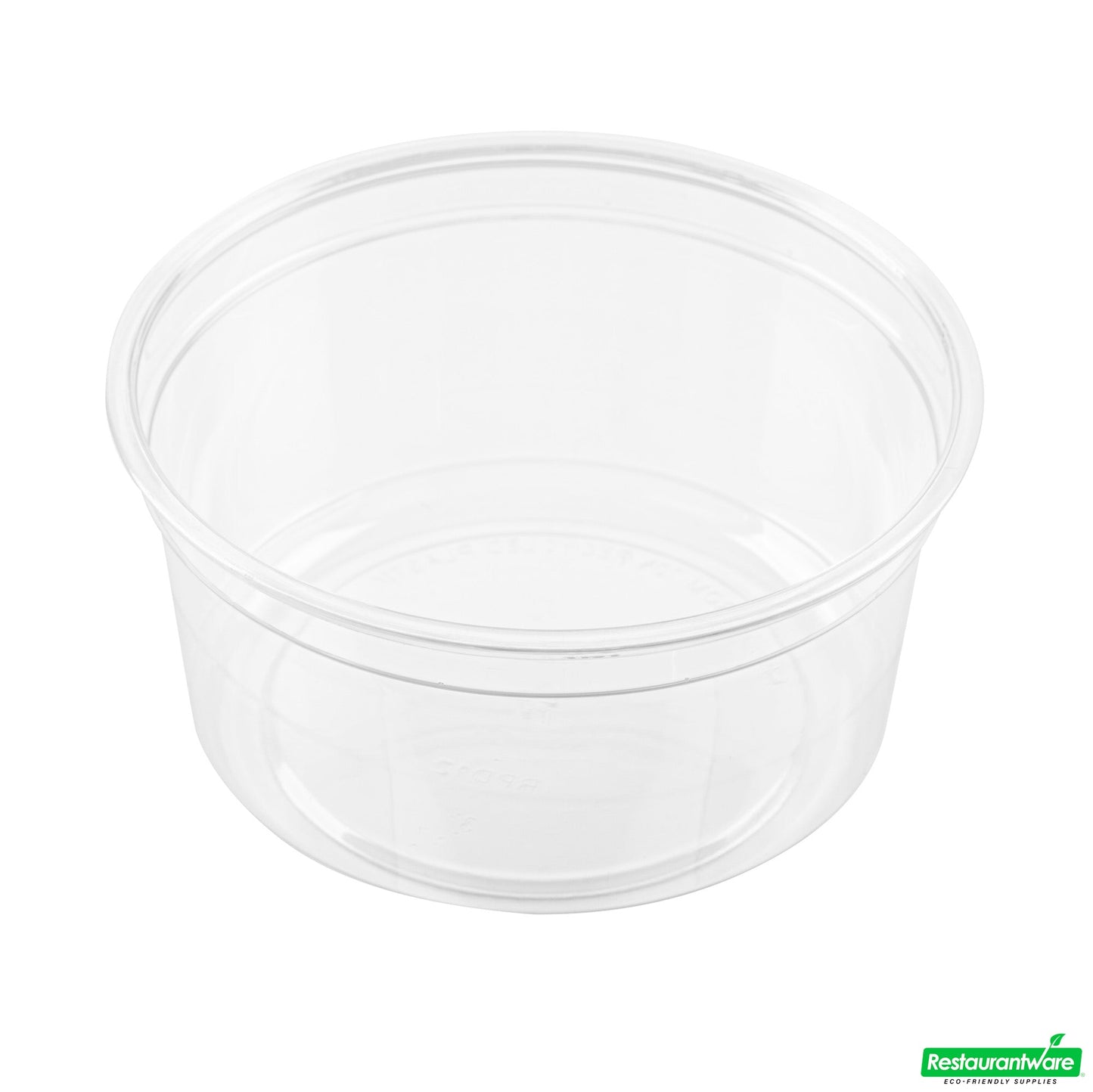 Wholesale Restaurantware Thermo Tek 12 Oz Round Clear Plastic to Go Deli Container - 4 1/2" X 4 1/2" X 2 1/4" - 25 Count Box- Bulk