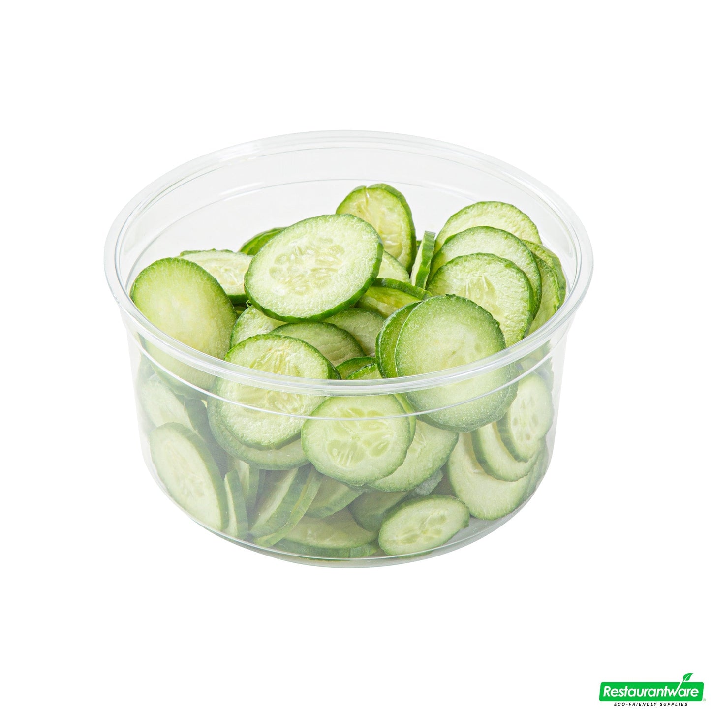 Wholesale Restaurantware Thermo Tek 12 Oz Round Clear Plastic to Go Deli Container - 4 1/2" X 4 1/2" X 2 1/4" - 25 Count Box- Bulk