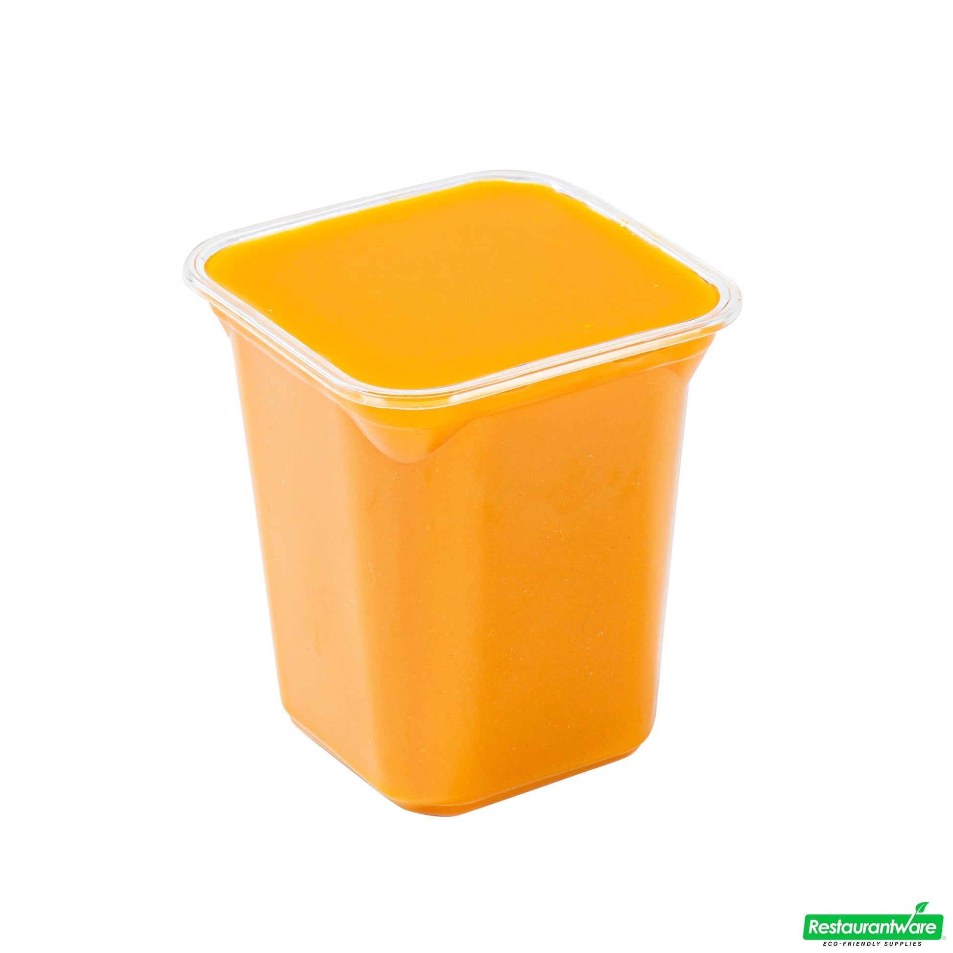 Wholesale Restaurantware Thermo Tek 32 Oz Square Clear Plastic Deli / Snack Container - 4 1/2" X 4 1/2" X 5 1/4" - 100 Count Box- Bulk