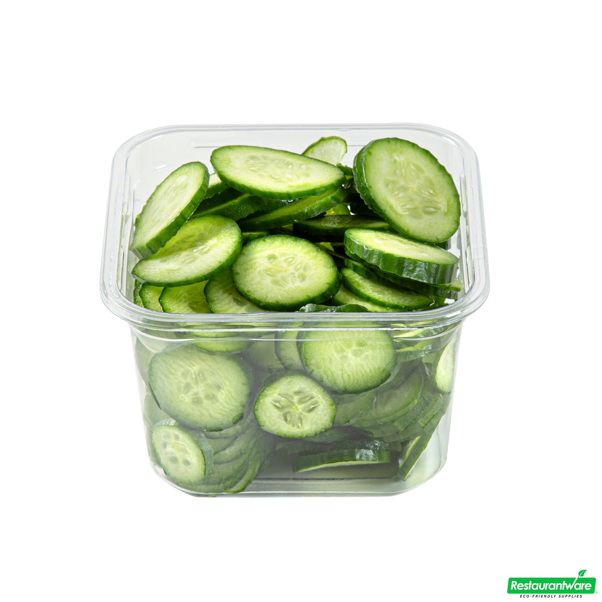 Wholesale Restaurantware Thermo Tek 16 Oz Square Clear Plastic Deli / Snack Container - 4 1/2" X 4 1/2" X 3" - 100 Count Box- Bulk