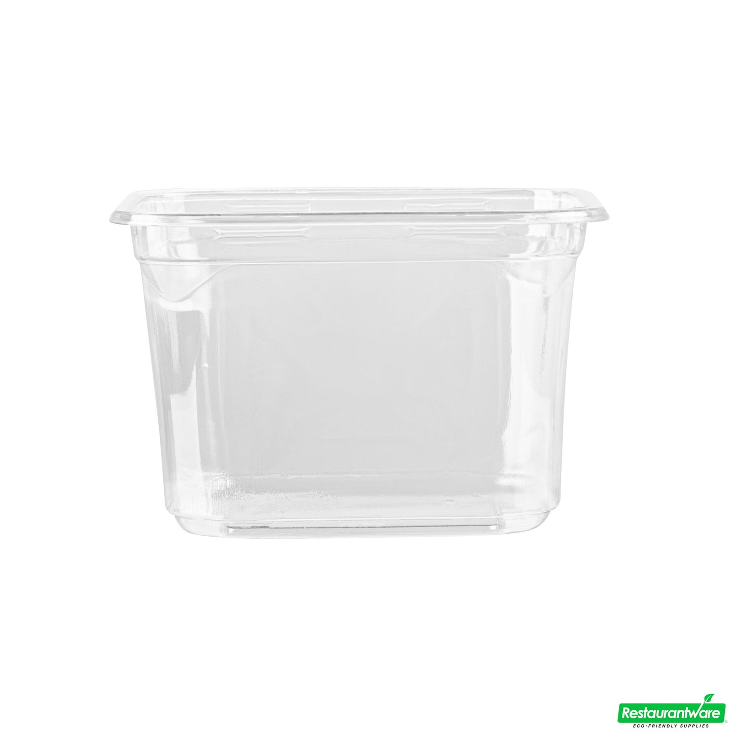 Wholesale Restaurantware Thermo Tek 16 Oz Square Clear Plastic Deli / Snack Container - 4 1/2" X 4 1/2" X 3" - 100 Count Box- Bulk