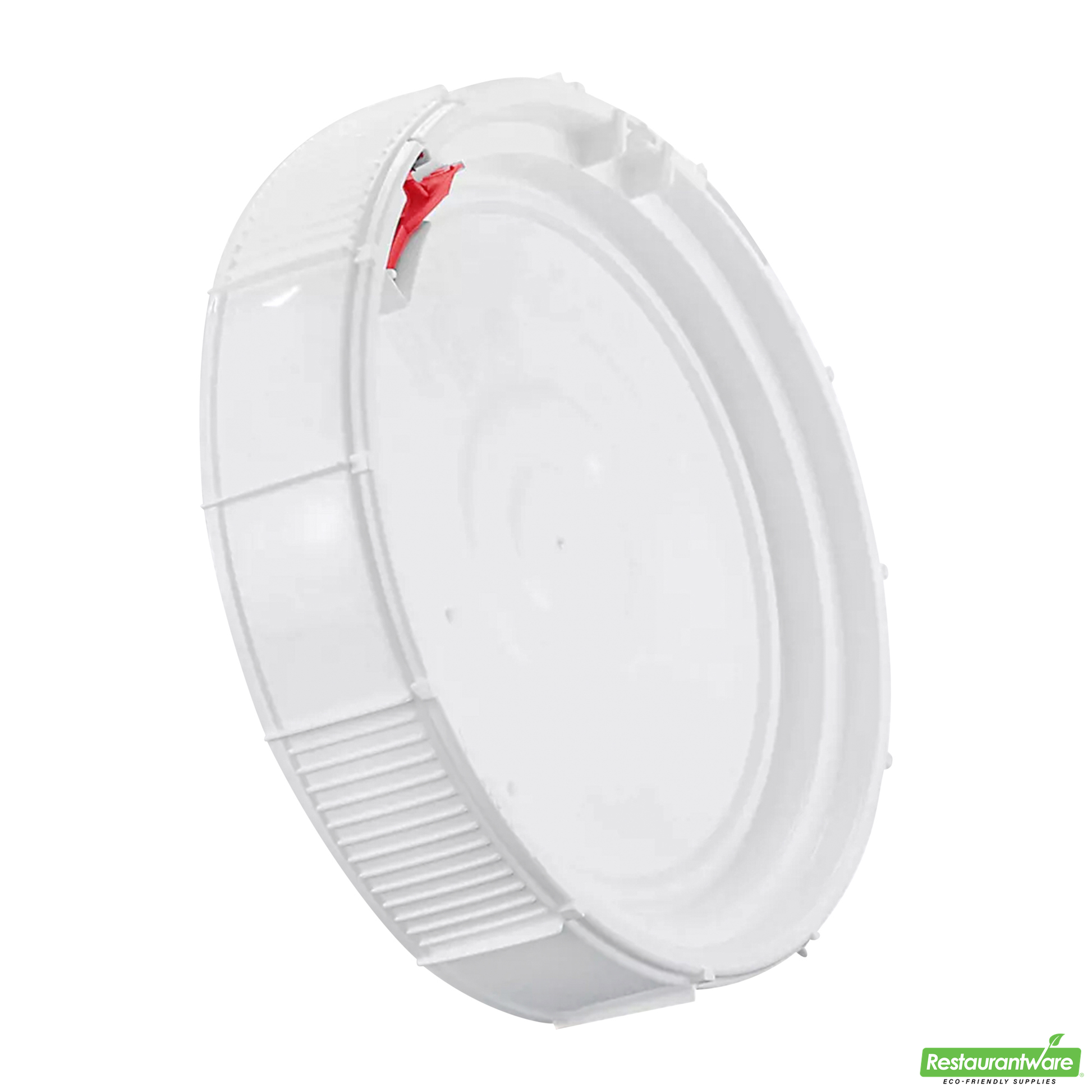 Wholesale Restaurantware Met Lux Round White Plastic Screw Top Lid - for 3.5 & 5 Gal Pail, Tamper-Evident, Un Rated - 11 1/4" X 11 1/4" X 2 1/2" - 1 Count Box- Bulk