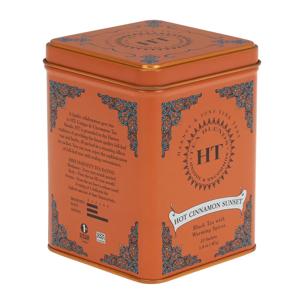 Wholesale Harney & Sons Hot Cinnamon Sunset Tea Tin- Bulk