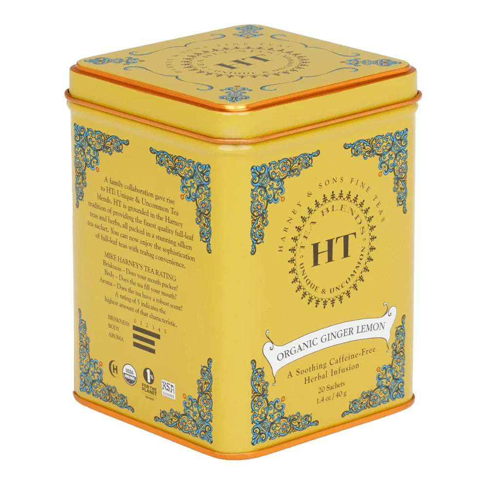 Wholesale Harney & Sons Organic Ginger Lemon Tea Tin- Bulk