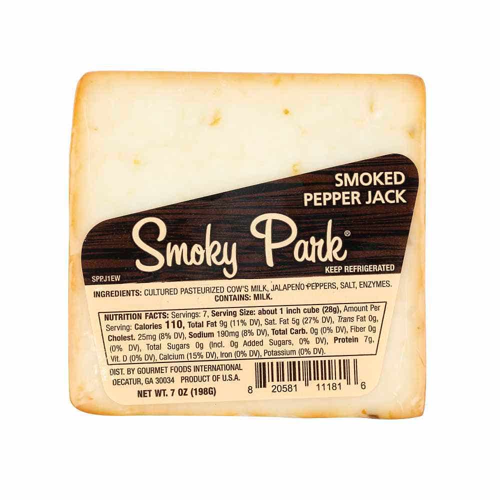 Wholesale Smoky Park Smoked Pepper Jack Cuts 7 Oz- Bulk