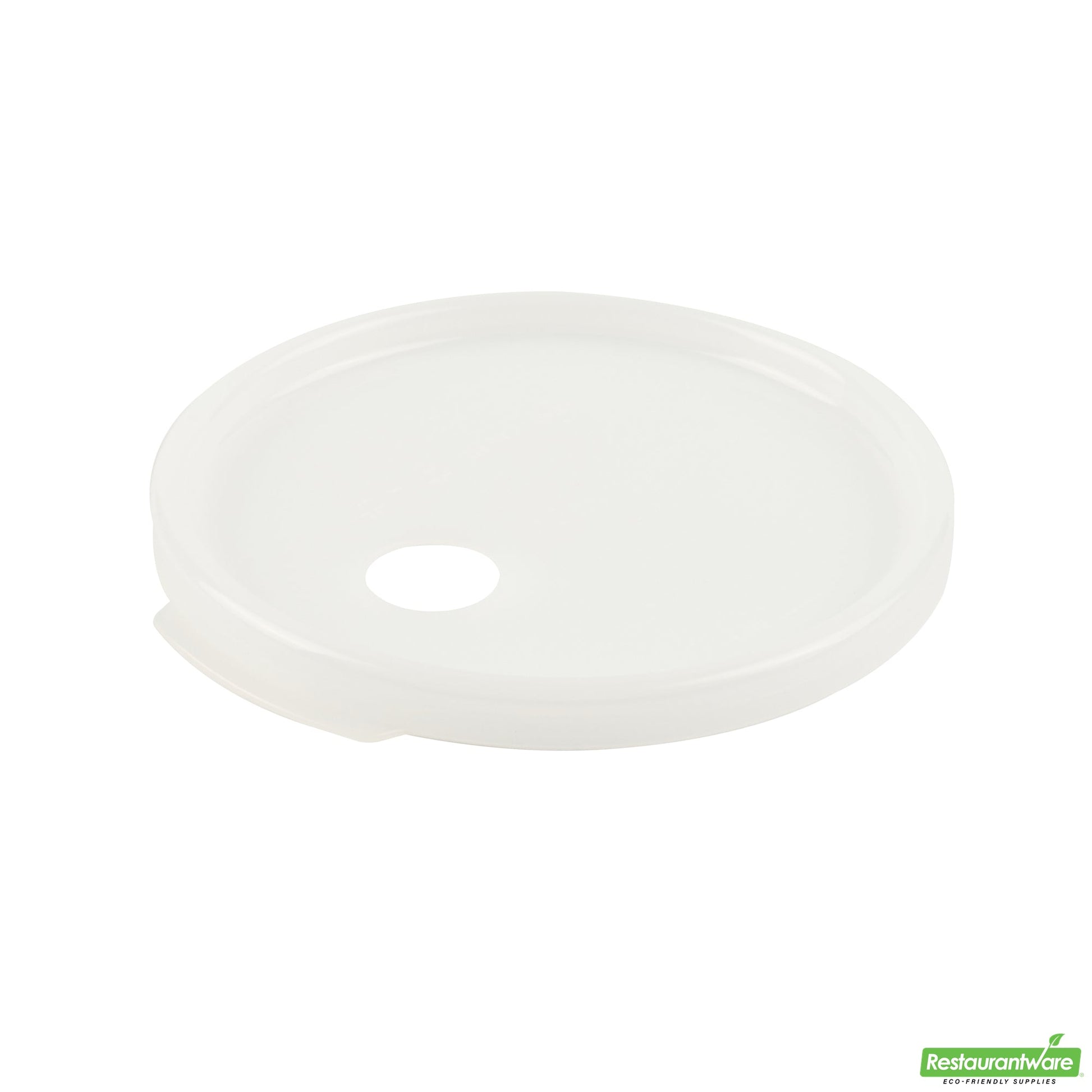 Wholesale Restaurantware Met Lux Round White Plastic Lid - Fits 4 Qt Food Storage Container - 1 Count Box- Bulk