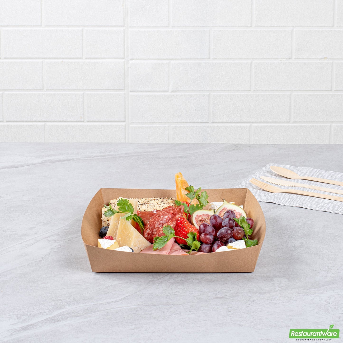 Wholesale Restaurantware Cater Tek Kraft Paper Insert - Fits Square Catering Box - 8" X 8'' X 1 1/2'' - 100 Count Box- Bulk